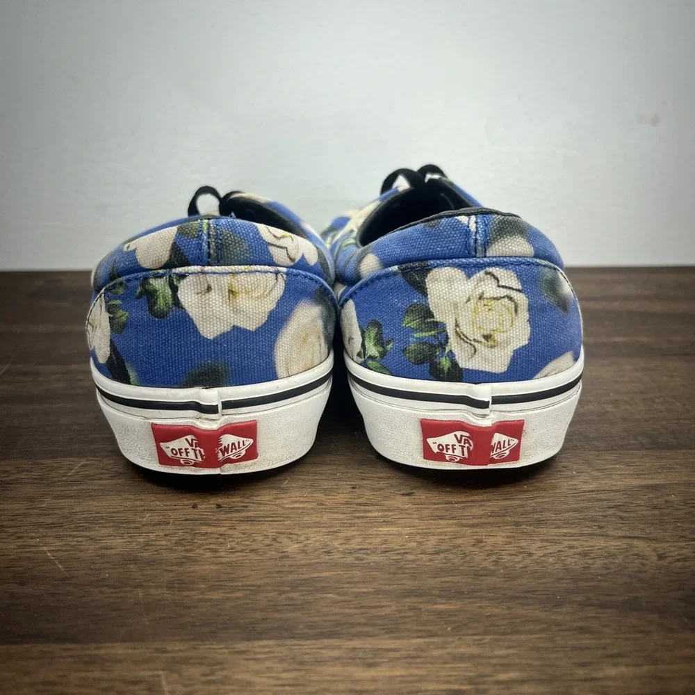 Vans Romantic Floral Lapis Blue Low Top Skate Shoes Men's 7 Womens 8.5 Floral - Picture 10 of 15